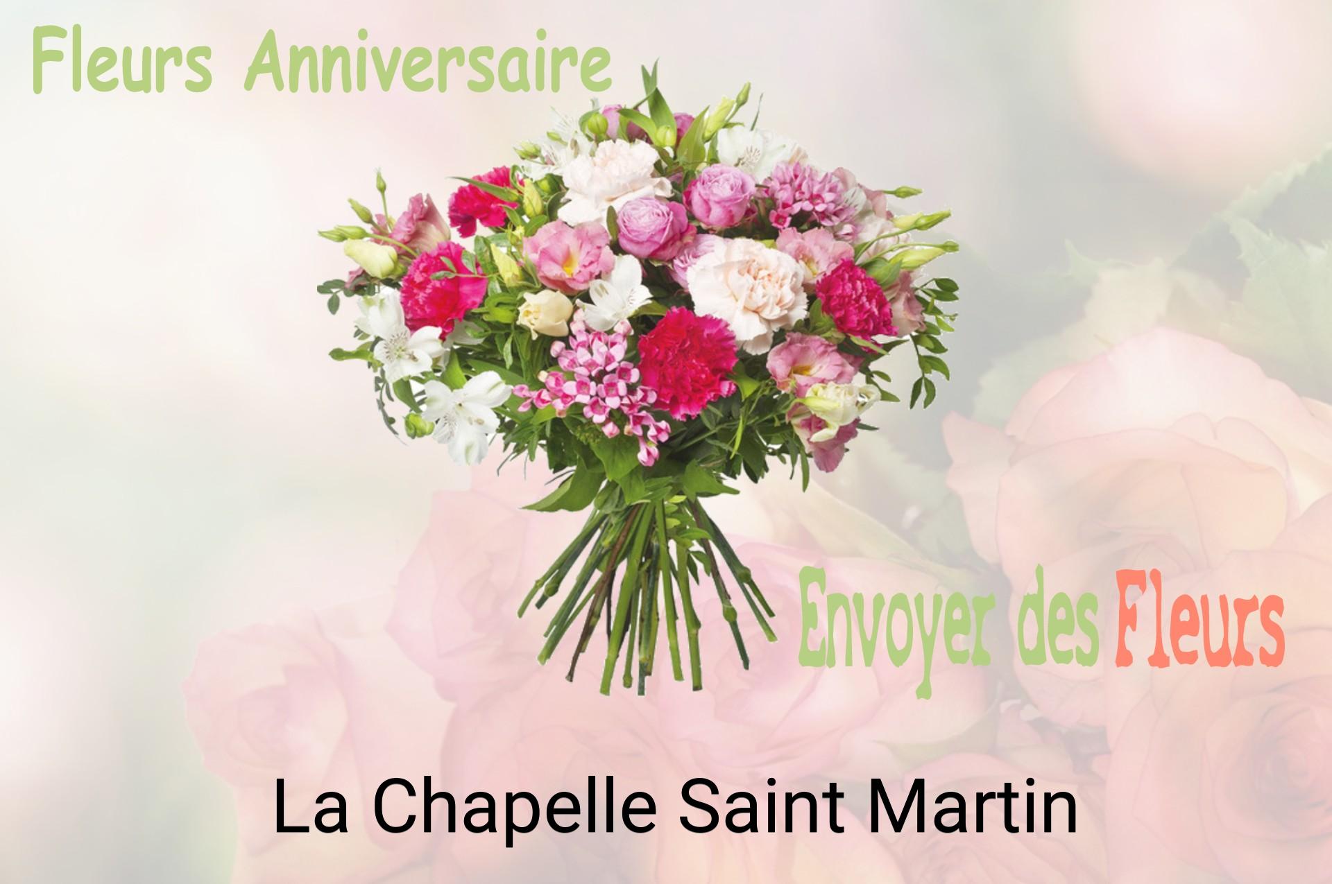 Bouquet de fleurs d’anniversaire livré à La Chapelle-Saint-Martin